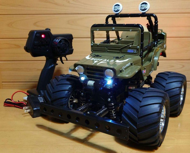 Chargez l'image dans la visionneuse de la galerie, Used Tamiya XB Wild Willy 2 Buffalo Custom with LED Lights Full Set Unused