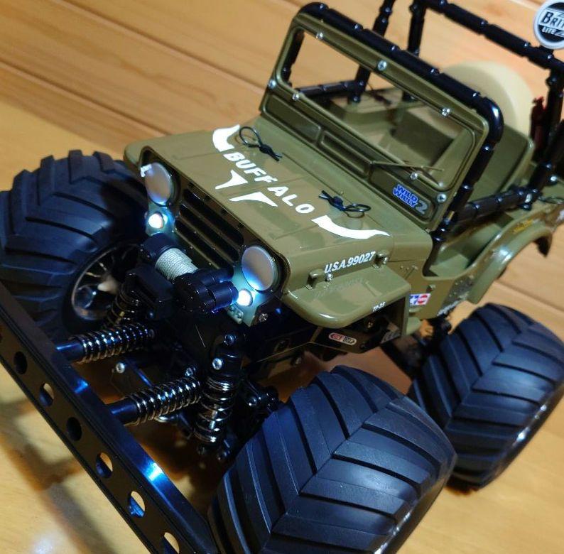 Chargez l'image dans la visionneuse de la galerie, Used Tamiya XB Wild Willy 2 Buffalo Custom with LED Lights Full Set Unused