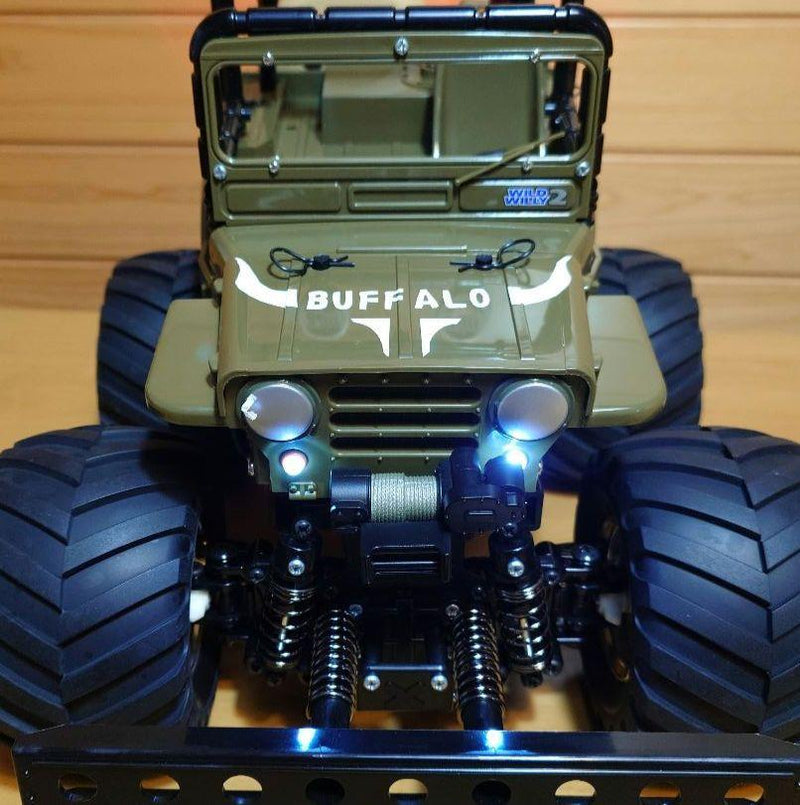 Chargez l'image dans la visionneuse de la galerie, Used Tamiya XB Wild Willy 2 Buffalo Custom with LED Lights Full Set Unused