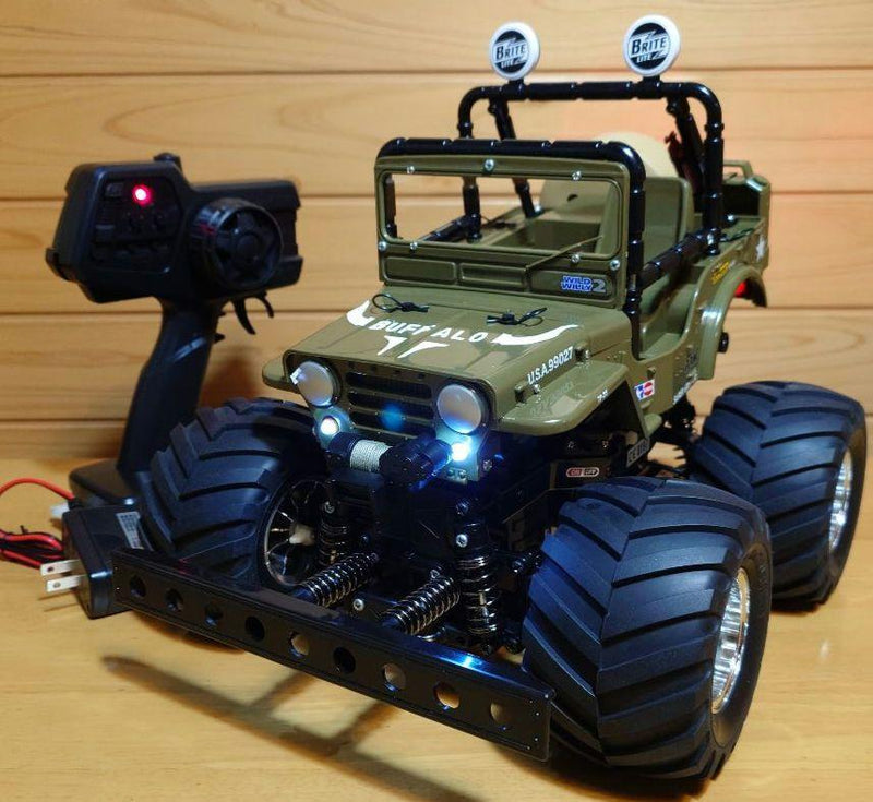 Chargez l'image dans la visionneuse de la galerie, Used Tamiya XB Wild Willy 2 Buffalo Custom with LED Lights Full Set Unused