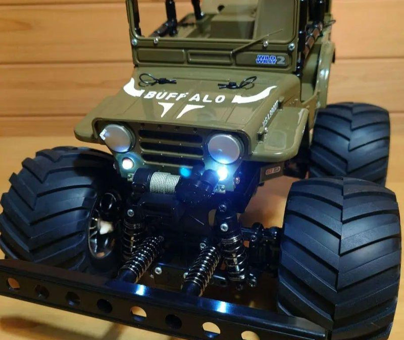 Chargez l'image dans la visionneuse de la galerie, Used Tamiya XB Wild Willy 2 Buffalo Custom with LED Lights Full Set Unused