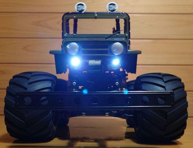 Chargez l'image dans la visionneuse de la galerie, Used Tamiya XB Wild Willy 2 Buffalo Custom with LED Lights Full Set Unused