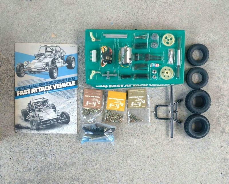 Load image into Gallery viewer, Used Tamiya Attack Buggy Vintage 1984 Unassembled Kit