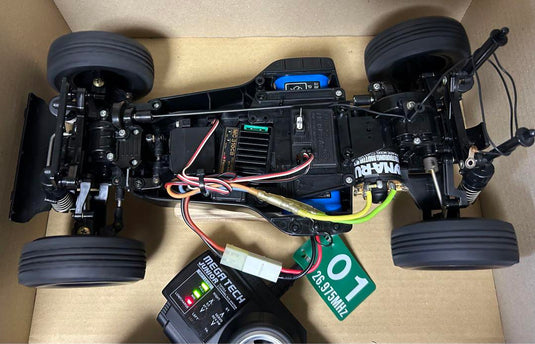 Used Tamiya Hummer M1025 1/12 RC Car with Futaba Transmitter Operation Confirmed