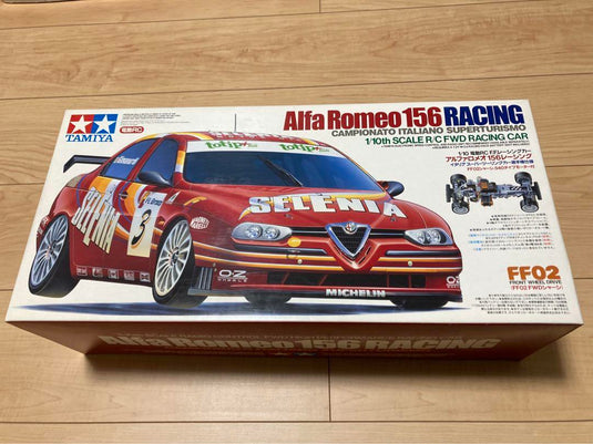 Used Tamiya Alfa Romeo 156 Racing FWD Electric RC Car Kit Vintage Unused