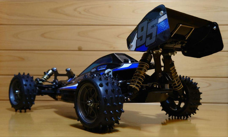 Load image into Gallery viewer, Used Tamiya Egress Black Edition Assembled RC Car w/ Normal Body & Sanwa Radio Set