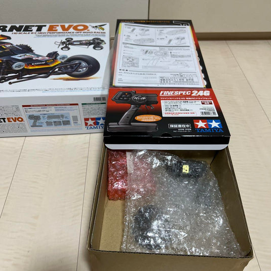 Used Tamiya 1/10 Hornet EVO Unopened Kit with Finespec 2.4G Drive Set