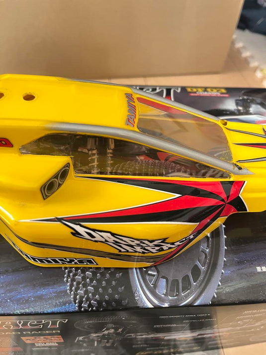 Used Tamiya DF-03 Dark Impact with Optional Parts & Futaba MX-V Radio