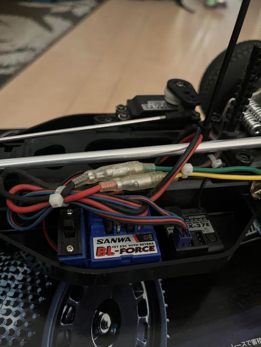 Used Tamiya DF-03 Dark Impact with Optional Parts & Futaba MX-V Radio