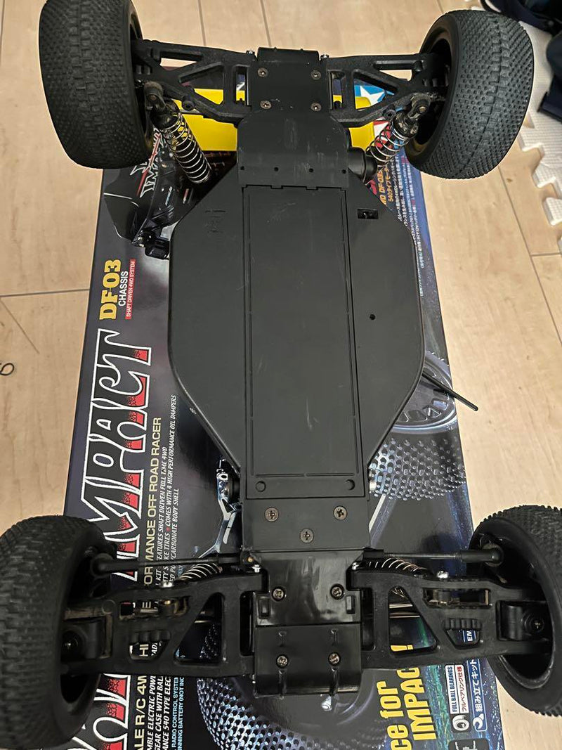 Load image into Gallery viewer, Used Tamiya DF-03 Dark Impact with Optional Parts & Futaba MX-V Radio