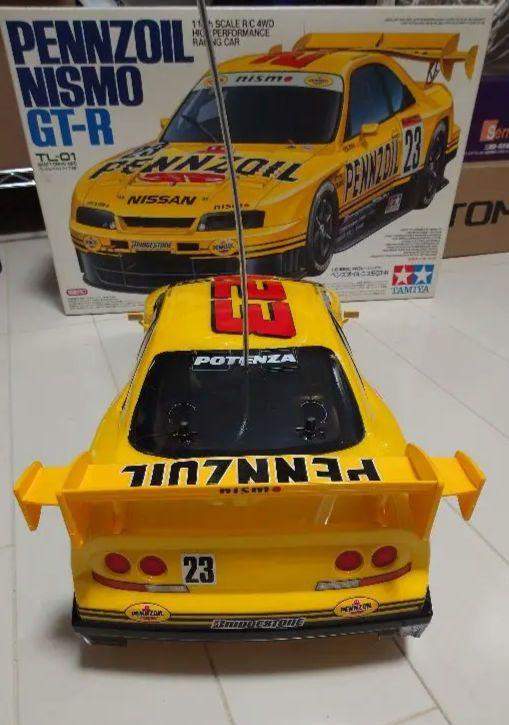 Load image into Gallery viewer, Used Tamiya Pennzoil Nismo GT-R TL-01 Chassis RC Car Body Only