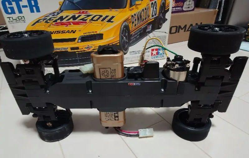 Load image into Gallery viewer, Used Tamiya Pennzoil Nismo GT-R TL-01 Chassis RC Car Body Only