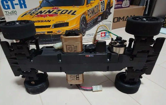 Used Tamiya Pennzoil Nismo GT-R TL-01 Chassis RC Car Body Only