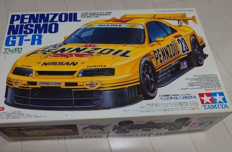 Load image into Gallery viewer, Used Tamiya Pennzoil Nismo GT-R TL-01 Chassis RC Car Body Only