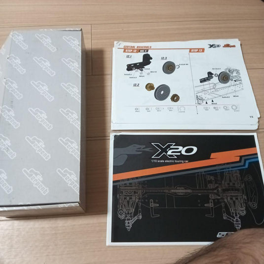 Used Serpent X20 MID Carbon Chassis Used with Many Spare Parts