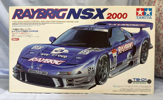 Used Tamiya 1/10 Raybrig NSX 2000 TB-01 Chassis Unassembled Kit