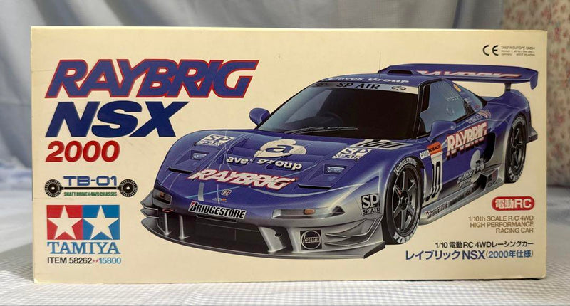 Load image into Gallery viewer, Used Tamiya 1/10 Raybrig NSX 2000 TB-01 Chassis Unassembled Kit