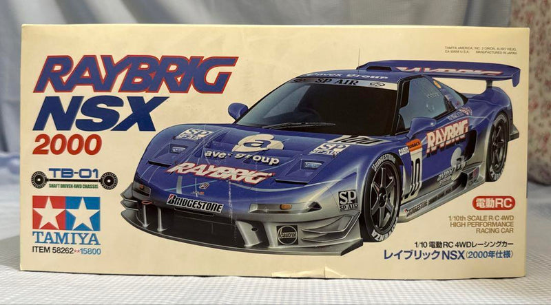 Load image into Gallery viewer, Used Tamiya 1/10 Raybrig NSX 2000 TB-01 Chassis Unassembled Kit