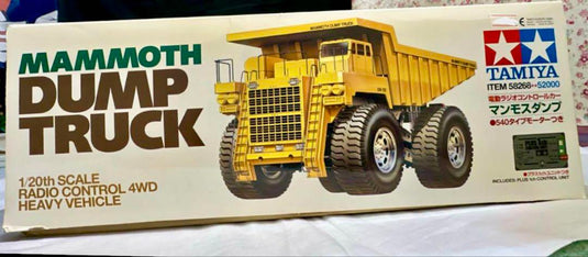 Used Tamiya 1/20 Mammoth Dump Truck 4WD Assembly Kit Unopened