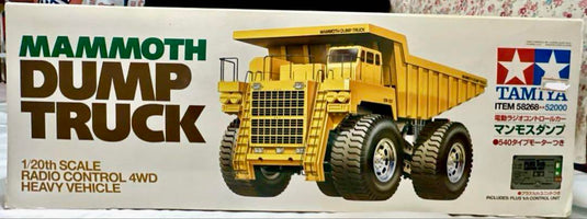 Used Tamiya 1/20 Mammoth Dump Truck 4WD Assembly Kit Unopened