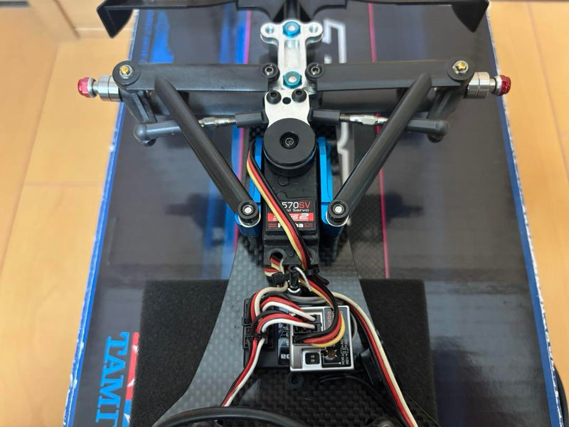 Chargez l'image dans la visionneuse de la galerie, Used Tamiya TRF102 Partially Assembled with Futaba Electronics and Red Bull Body