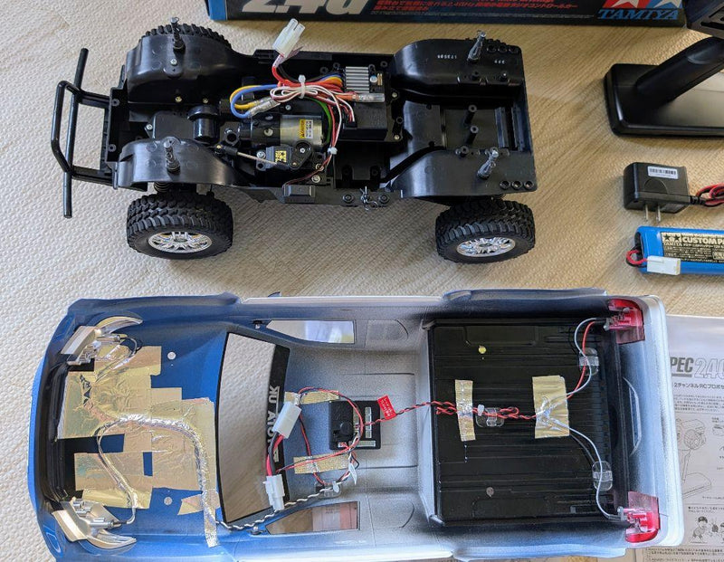 Load image into Gallery viewer, Used Tamiya Hilux Extra Cab CC-01 XB with LED Full Set Lightly Used Indoor