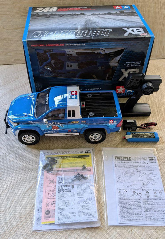 Used Tamiya Hilux Extra Cab CC-01 XB with LED Full Set Lightly Used Indoor