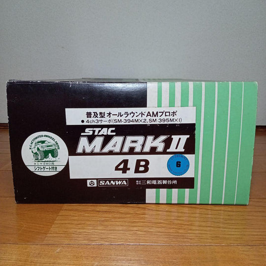 Used Sanwa STAC MARK2 4B 4-Channel 3-Servo Radio Control System Unused in Box