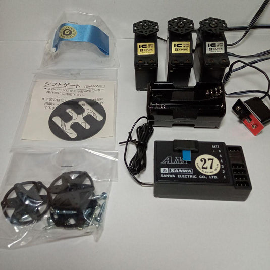 Used Sanwa STAC MARK2 4B 4-Channel 3-Servo Radio Control System Unused in Box