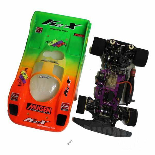 Used Mugen K2-X Vintage Engine Racing RC Car Assembled
