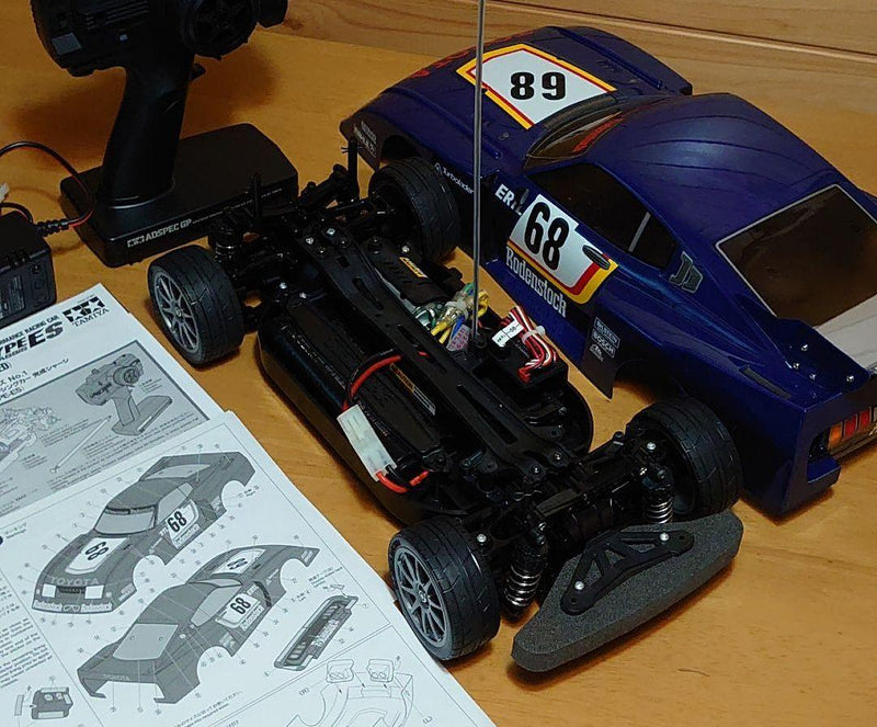 Chargez l'image dans la visionneuse de la galerie, Used Tamiya Toyota Celica LB Turbo Gr.5 Body with TT-01E Chassis Set Used