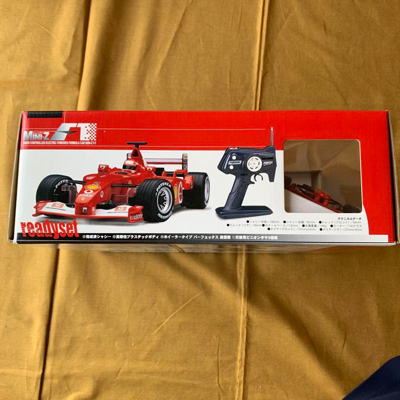 Load image into Gallery viewer, Used Kyosho Mini-Z F-1 Ready Set Ferrari F2002 New Unopened