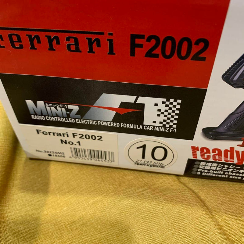 Load image into Gallery viewer, Used Kyosho Mini-Z F-1 Ready Set Ferrari F2002 New Unopened