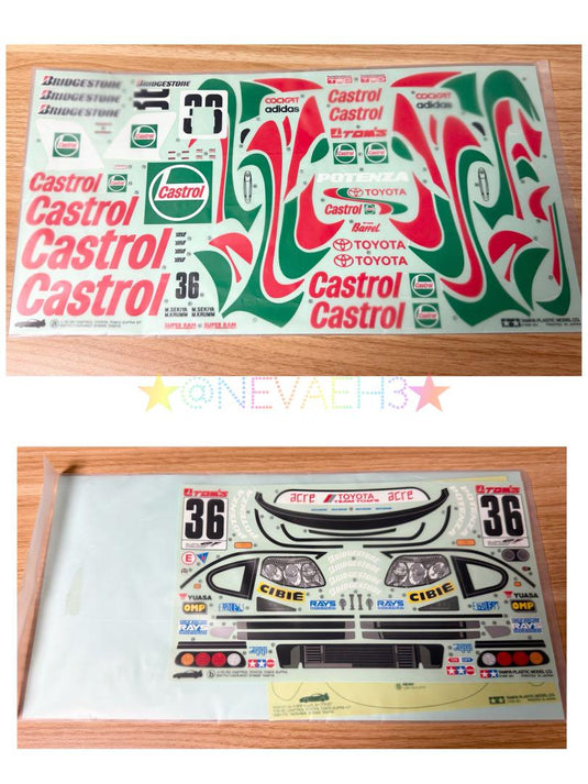 Used Tamiya Castrol Toyota Tom's Supra 1/10 TA02W Chassis Kit Unused