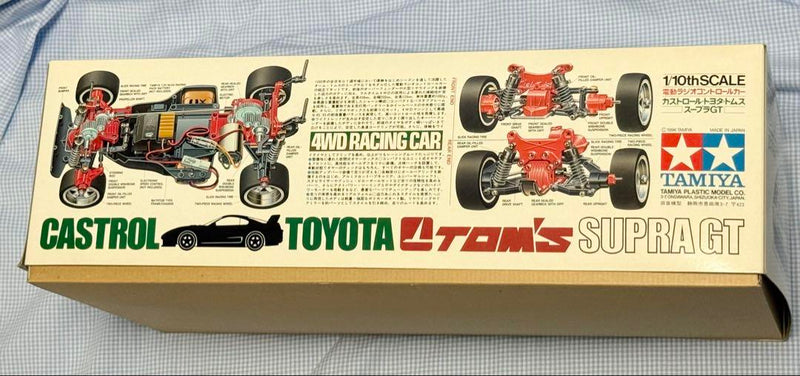 Load image into Gallery viewer, Used Tamiya Castrol Toyota Tom's Supra 1/10 TA02W Chassis Kit Unused