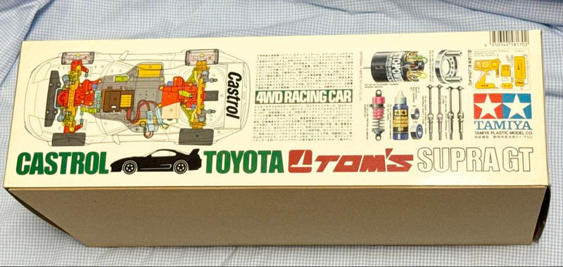 Load image into Gallery viewer, Used Tamiya Castrol Toyota Tom's Supra 1/10 TA02W Chassis Kit Unused