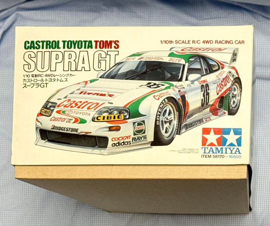 Used Tamiya Castrol Toyota Tom's Supra 1/10 TA02W Chassis Kit Unused