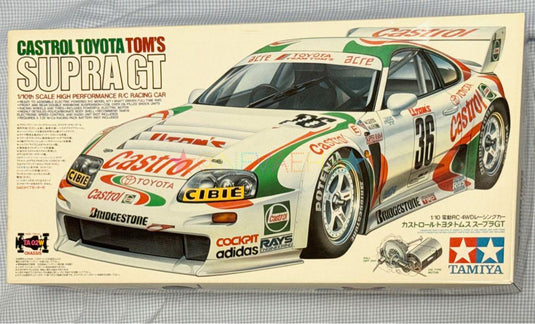 Used Tamiya Castrol Toyota Tom's Supra 1/10 TA02W Chassis Kit Unused
