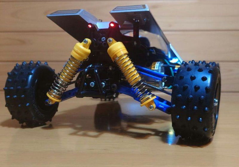 Chargez l'image dans la visionneuse de la galerie, Used Tamiya Thunder Dragon 2021 Assembled RC Car Full Set with LED & Sanwa Radio