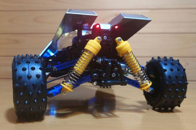 Chargez l'image dans la visionneuse de la galerie, Used Tamiya Thunder Dragon 2021 Assembled RC Car Full Set with LED & Sanwa Radio