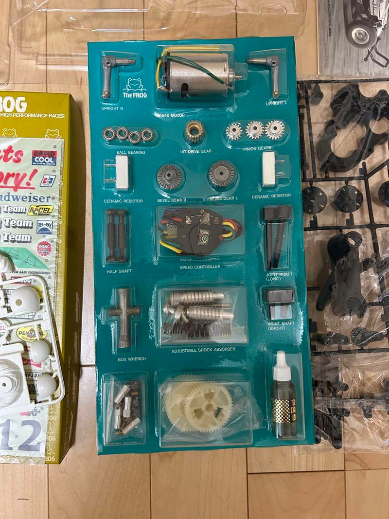 Load image into Gallery viewer, Used Tamiya 1/10 The Mighty Frog RC Kit 1983 Vintage Unassembled
