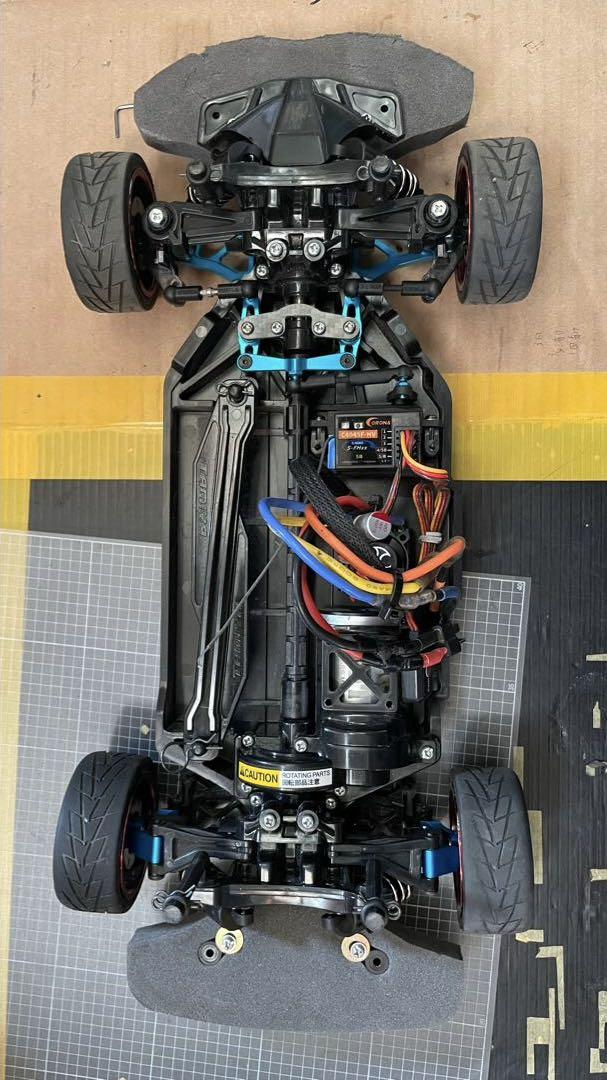 Chargez l'image dans la visionneuse de la galerie, Used Tamiya TT-02 RC Car Used with Futaba 3PV Transmitter and Many Option Parts