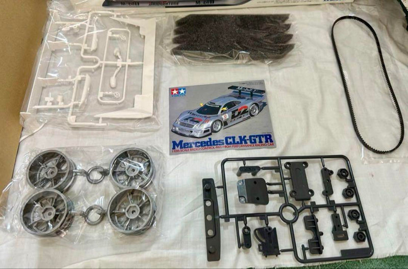 Chargez l'image dans la visionneuse de la galerie, Used Tamiya Mercedes CLK-GTR TA03R Belt Drive Unassembled Kit