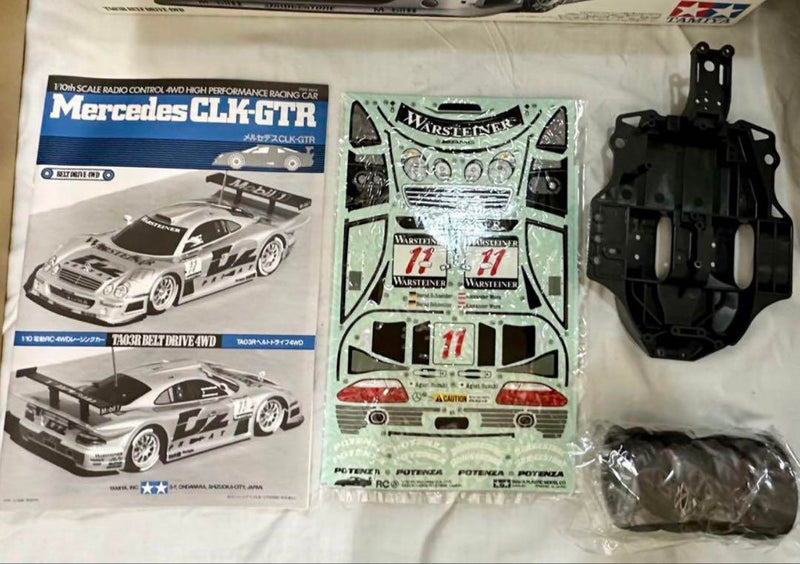 Chargez l'image dans la visionneuse de la galerie, Used Tamiya Mercedes CLK-GTR TA03R Belt Drive Unassembled Kit