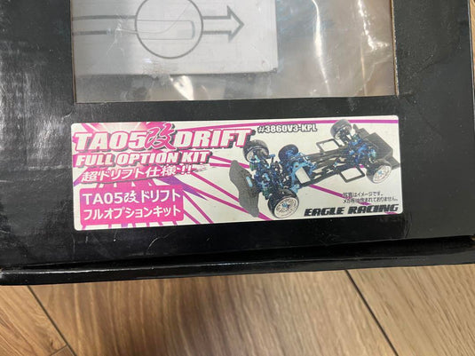 Used Tamiya TA05 Custom Drift Chassis with 180SX Unfinished Body Set