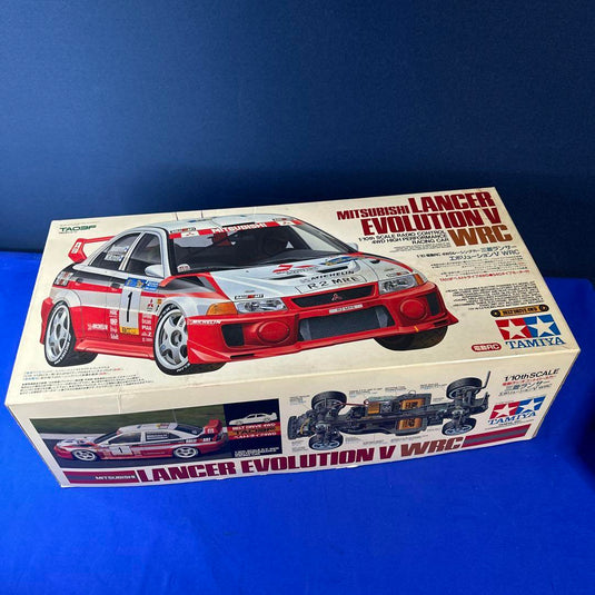Used Tamiya 1/10 Lancer Evolution V WRC Assembled RC with Sanwa Radio