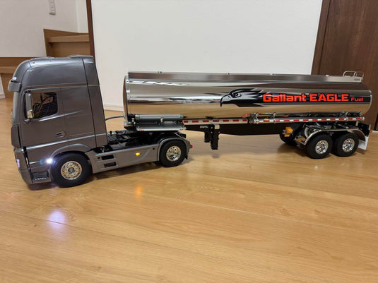 Used Tamiya 1/14 Mercedes-Benz Actros 1851 with Tank Trailer Full Set