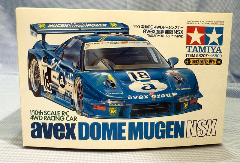 Load image into Gallery viewer, Used Tamiya Avex Dome Mugen NSX 1/10 4WD Racing Car Kit Unused 58207