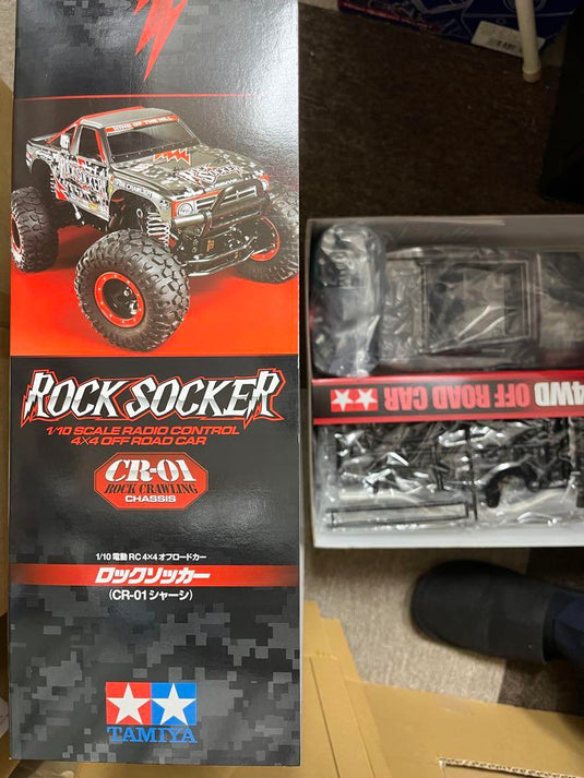 Used Tamiya 1/10 Rock Socker 4WD Off-Road Car CR-01 Chassis