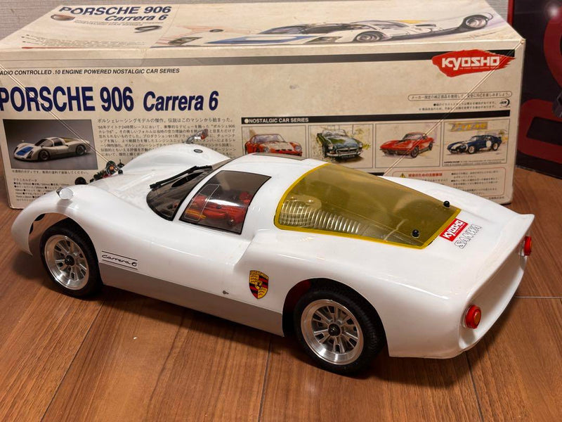 Laden Sie das Bild in Galerie -Viewer, Kyosho 1/10 Porsche 906 GP Car Full Set w/ Sanwa M12S Propo Used - Used
